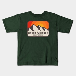 Mount Whitney California Kids T-Shirt